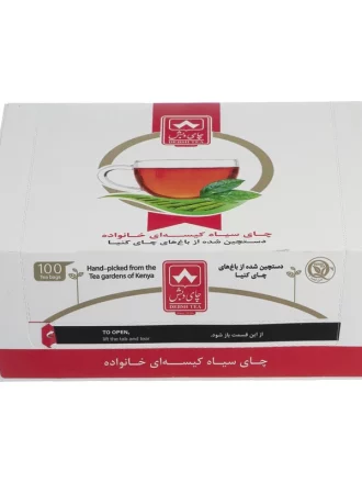 چای کیسه ای ساده خانواده چای دبش بسته 100 عددی